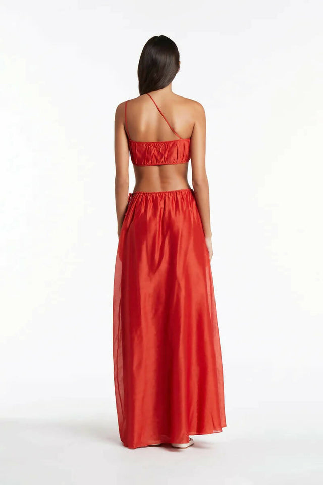 Sir The Label Lucelia Top and Skirt Set in Red