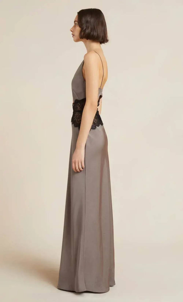 Bec & Bridge - Bec & Bridge Camille Maxi Dress in Pewter Grey