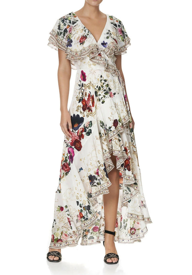 Camilla - Camilla Frill Sleeve Long Dress - Fairy Godmother