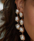 Christie Nicolaides - Christie Nicolaides Calliope Earrings Gold and Pearl