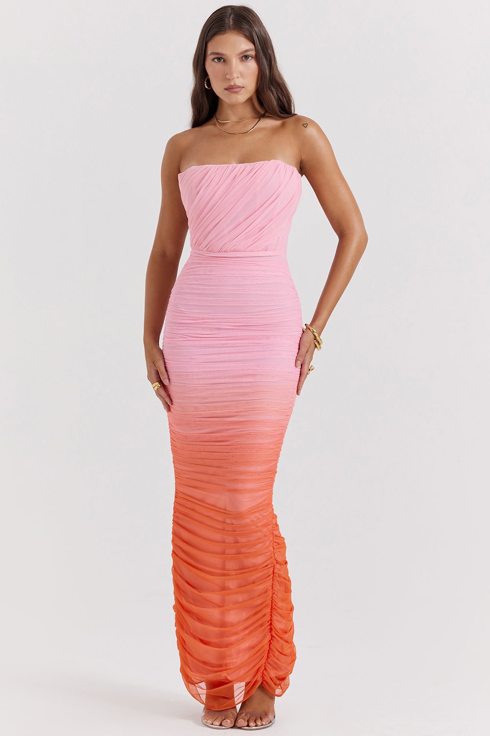 House of 2024 cb coral dress