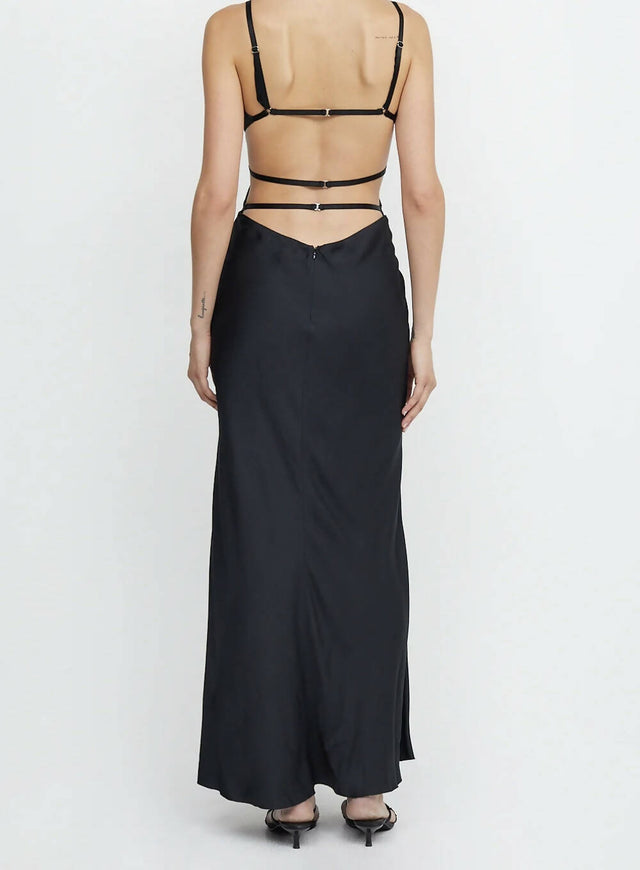 Bec & Bridge Diamond Days Strap Maxi Dress in Black