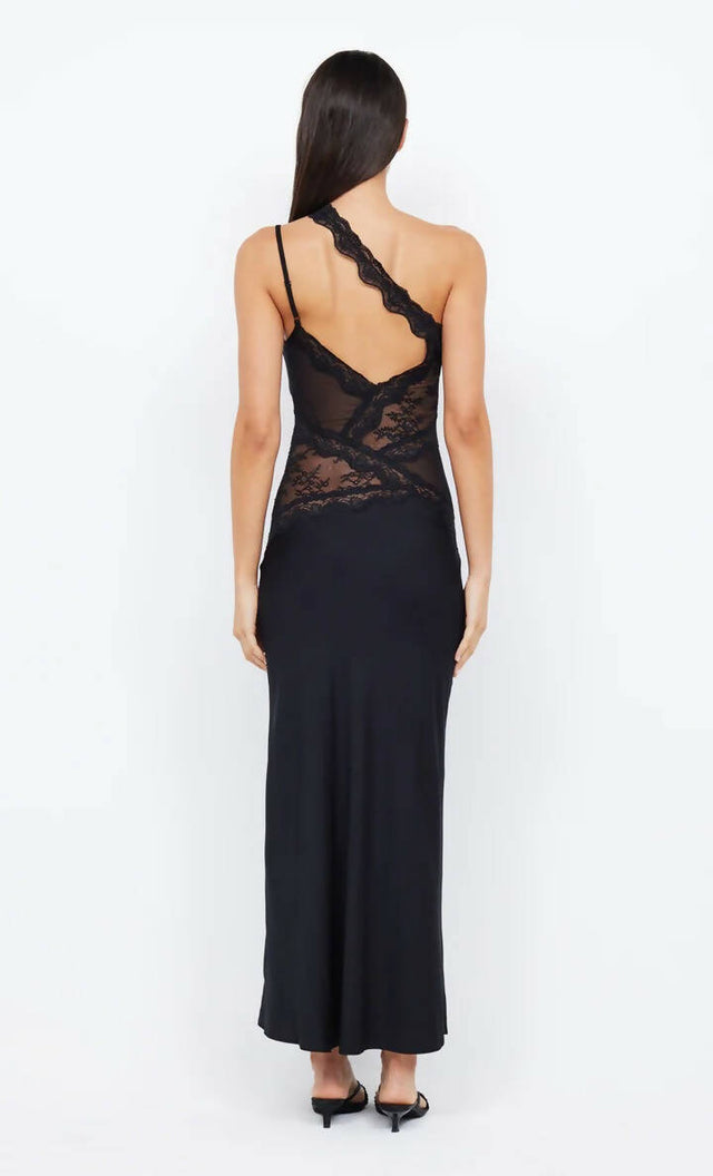 Bec & Bridge Ria Assymetrical Maxi Dress in Black