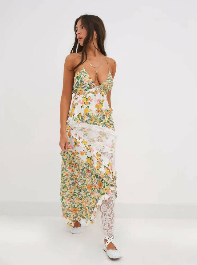 For Love And Lemons Rosalyn Maxi Dress