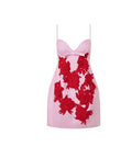 Oroton - Oroton Contrast 3D Flower Mini Dress