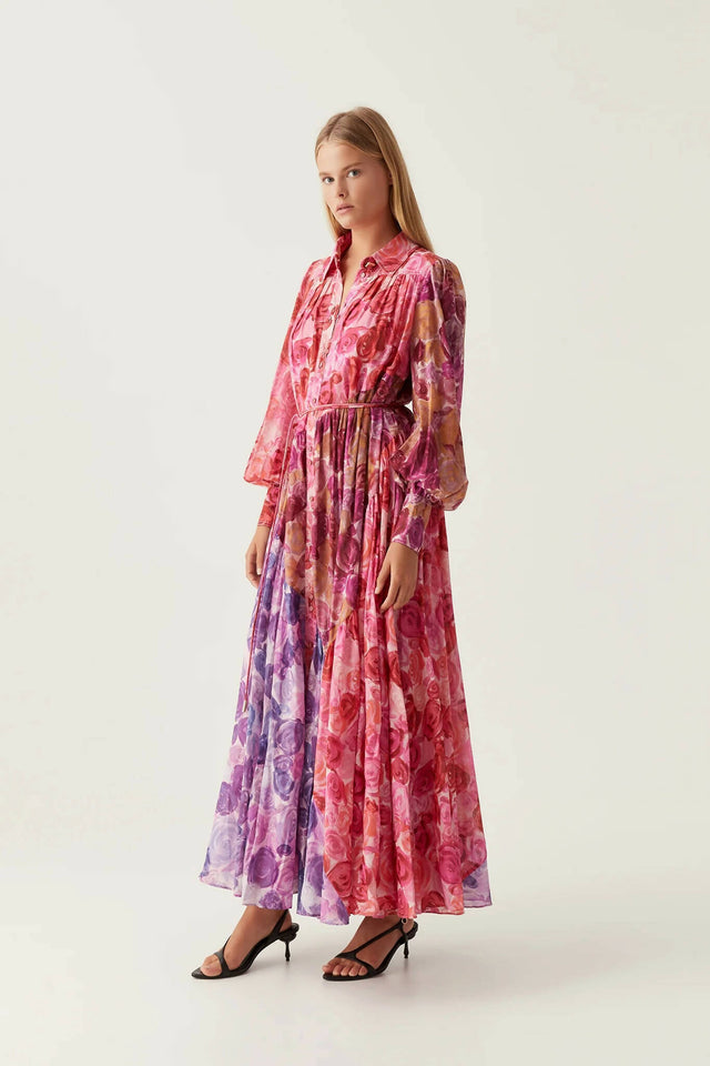 Aje Collisions Smock Maxi Dress