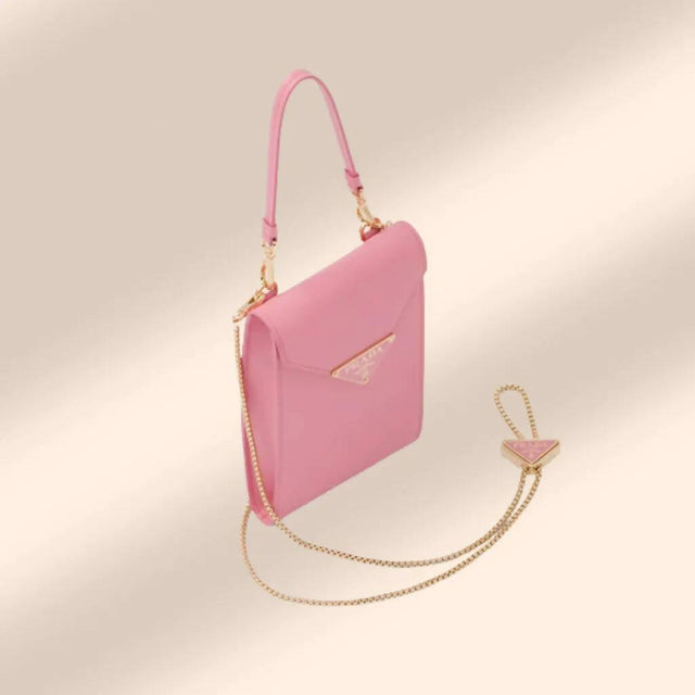 Prada - Prada Saffiano Leather Mini In Petal Pink