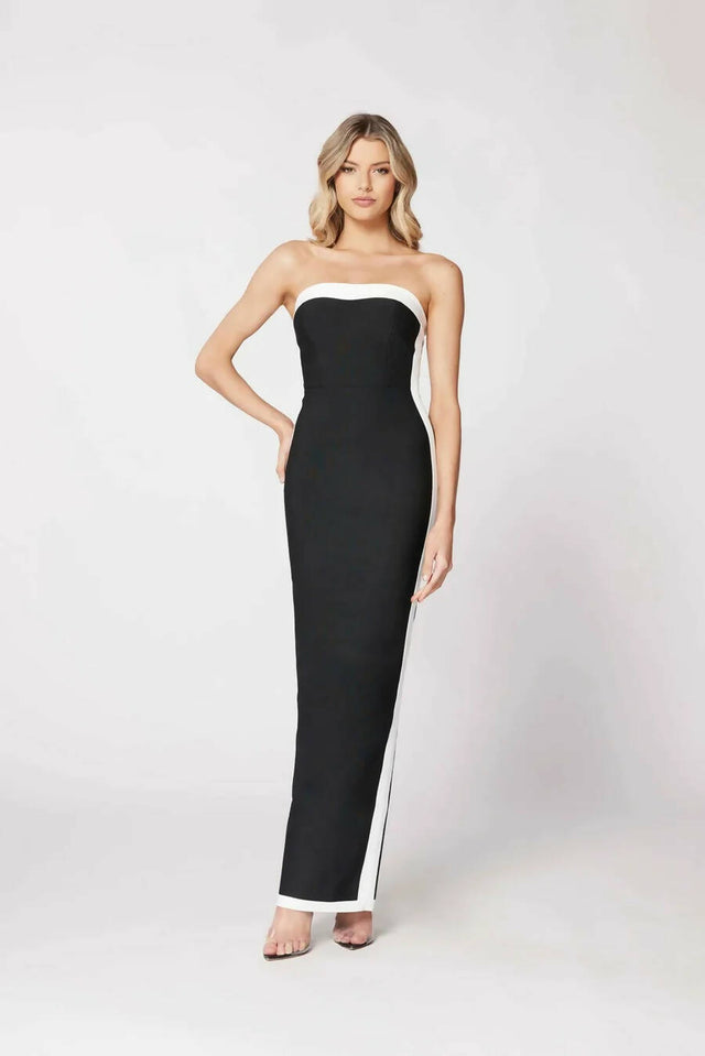 Bianca And Bridgett Ashley Midi Dress in Black