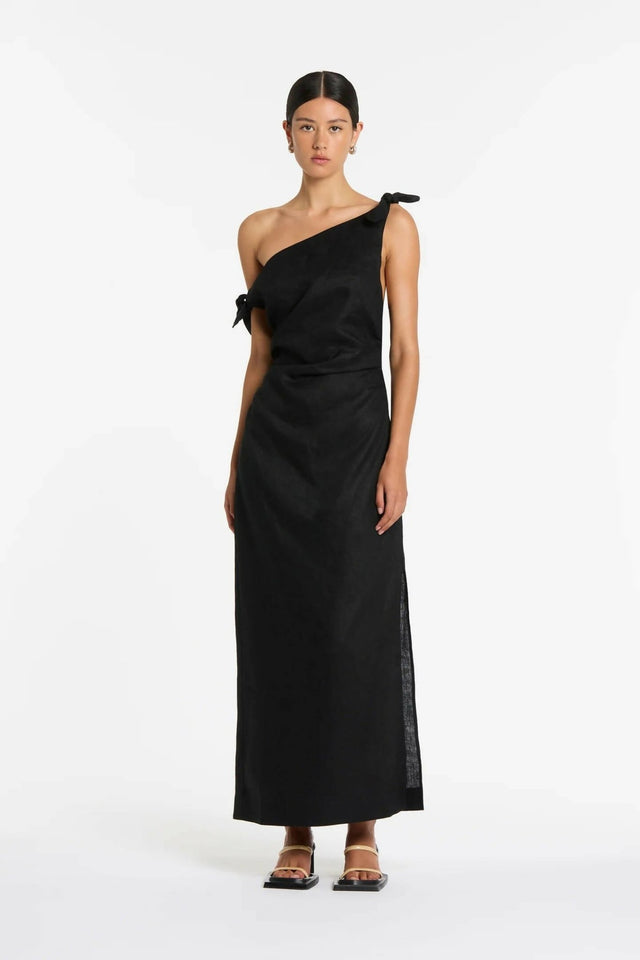 Bettina Satin Halter Maxi Dress