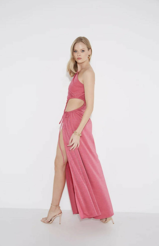 SONYA MODA - Sonya Moda Nour Pink Shimmer Maxi Dress