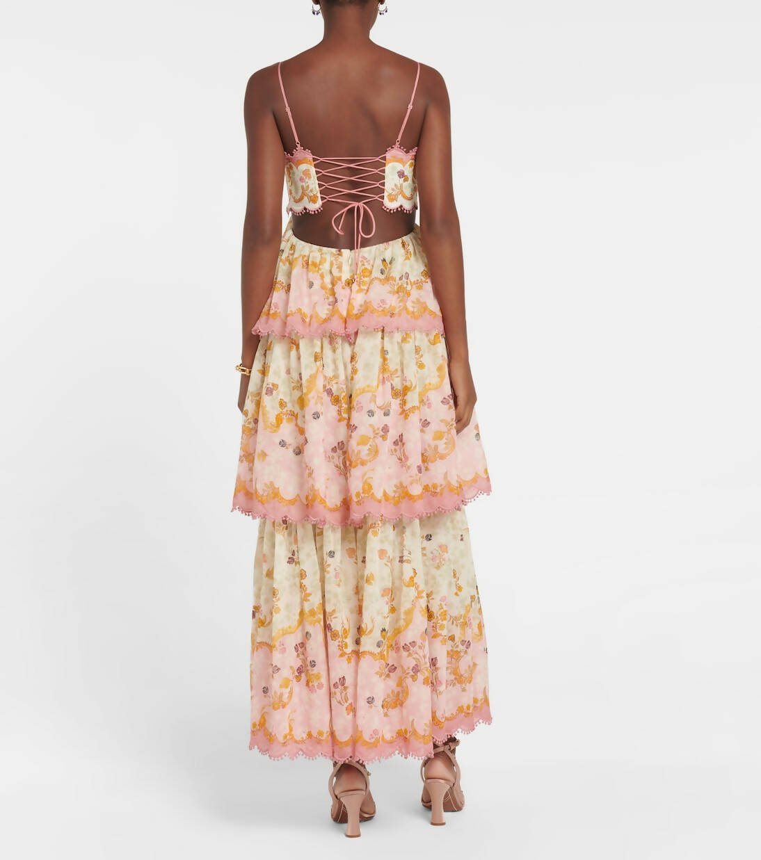 Zimmermann Laurel Frill Midi Dress Size 2 | Passion For Fashion