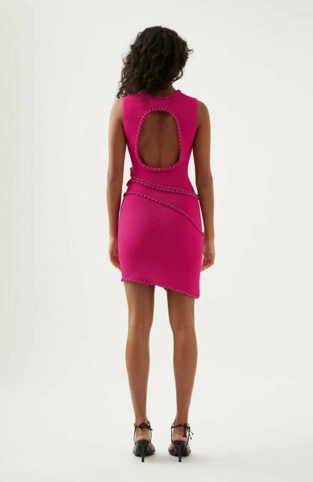 Aje Undulating Cut out Mini Dress