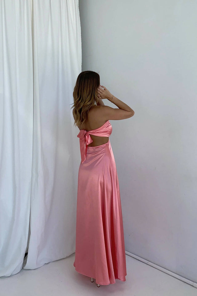 Lane And Sass Lucy Gown in Guava