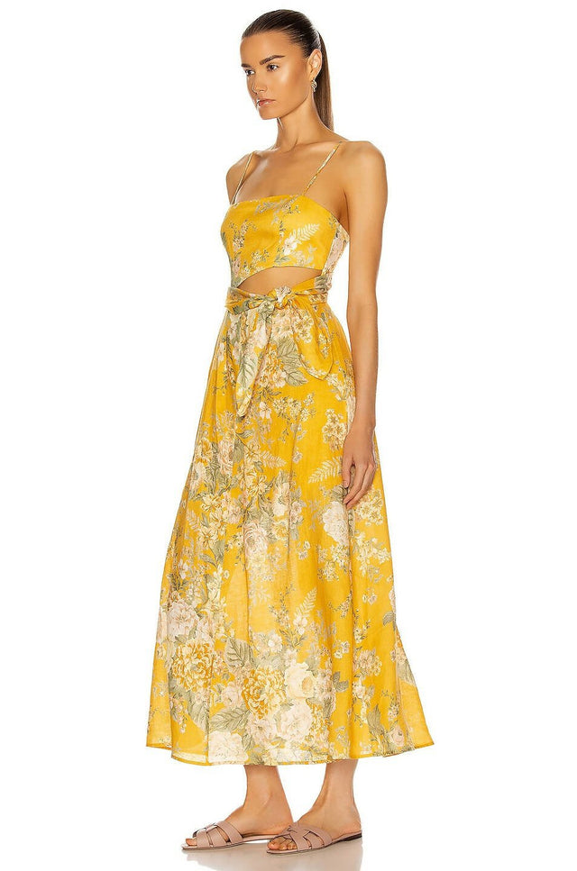 Zimmermann - Zimmermann Amelie Scarf Tie Dress - Amber Floral