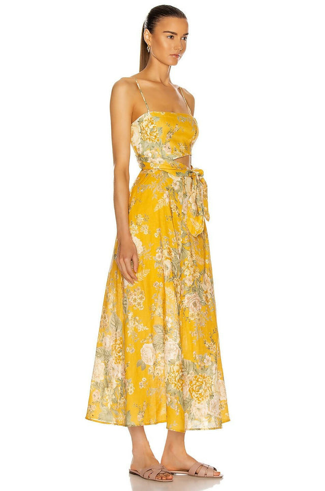 Zimmermann - Zimmermann Amelie Scarf Tie Dress - Amber Floral