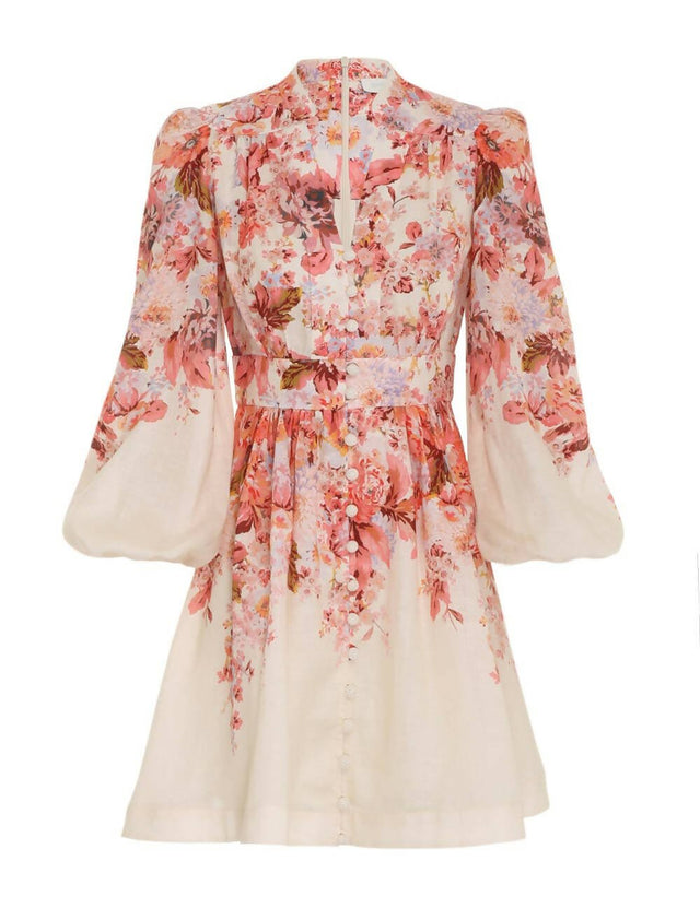 Zimmermann - Zimmermann Devi Plunge Mini Dress