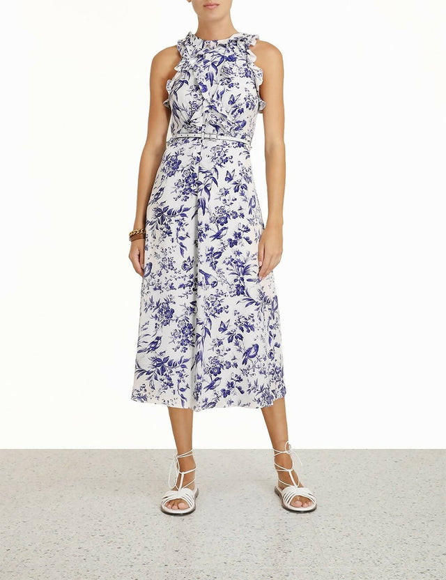 Zimmermann - Zimmermann Frill Picnic Dress - Blue Bird Toile