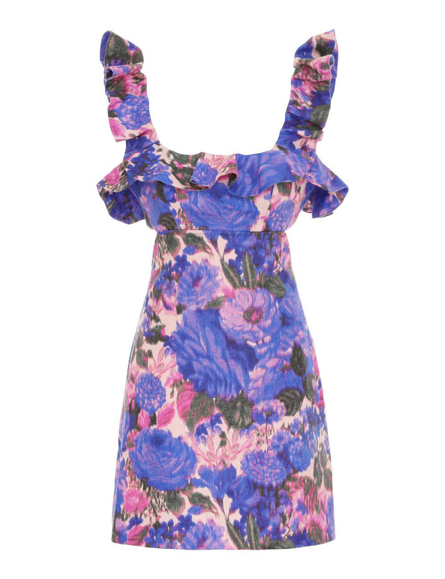 Zimmermann - Zimmermann High Tide floral-print linen mini dress