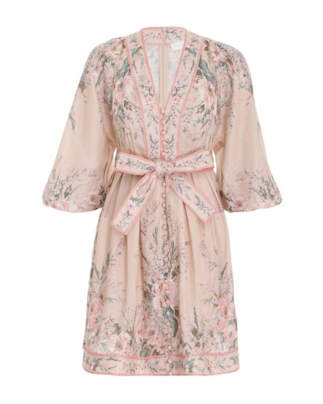 Zimmermann - Zimmermann Moonshine Plunge Mini Dress