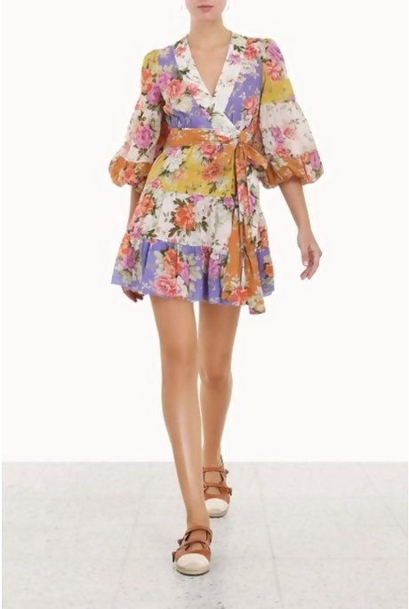 Zimmermann - Zimmermann Pattie Wrap Mini Dress