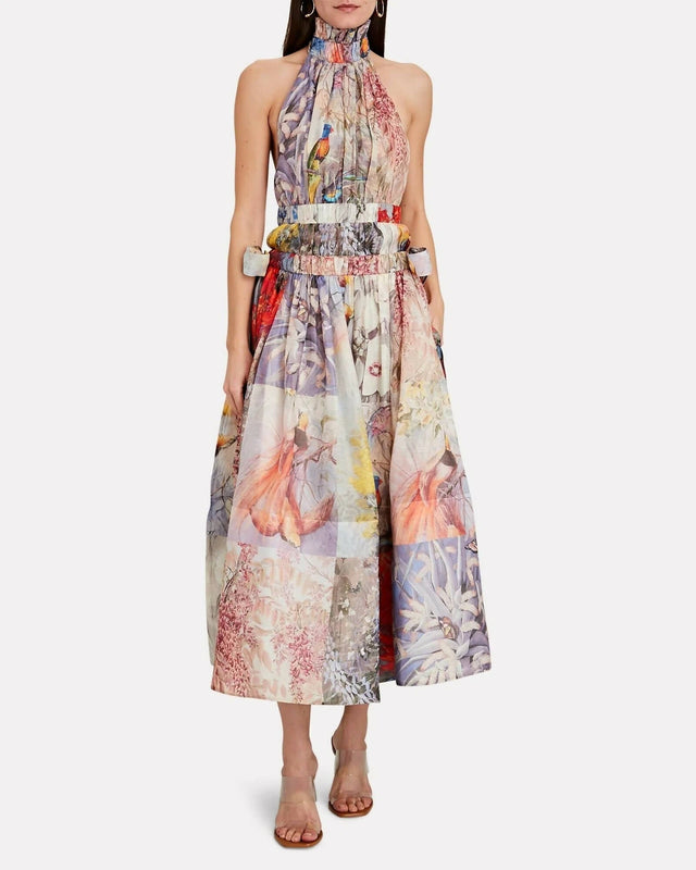 Zimmermann - Zimmermann The Botanica Halter Gown in Book Print