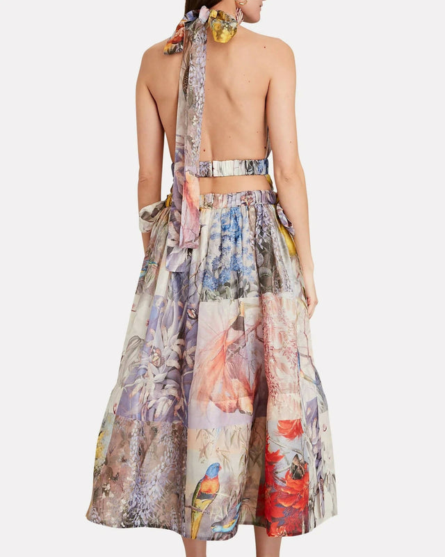 Zimmermann - Zimmermann The Botanica Halter Gown in Book Print