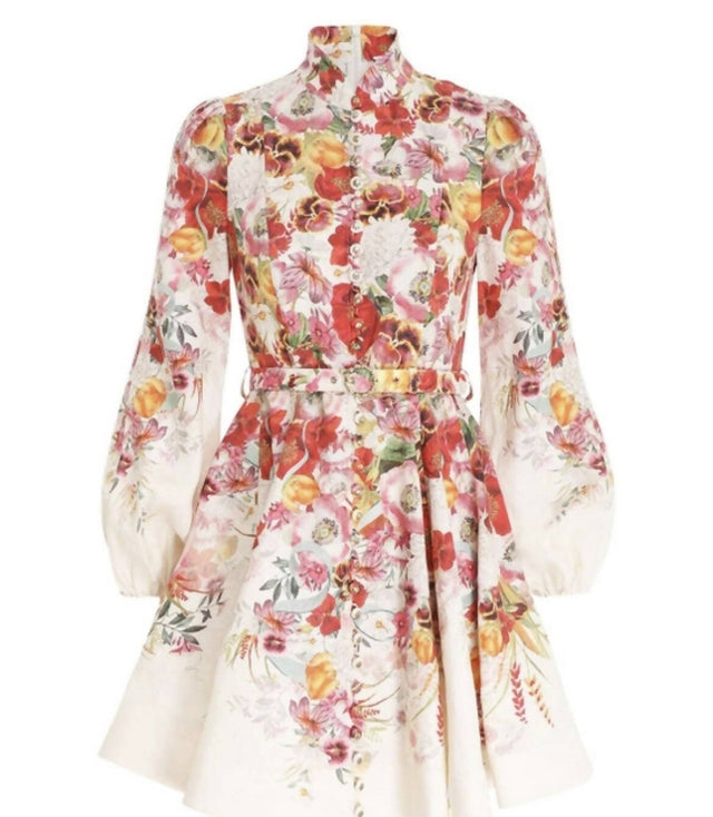 Zimmermann - Zimmermann Wonderland Buttoned Mini Dress